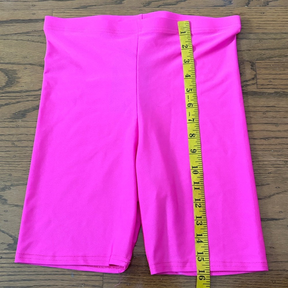 Pretty Little Thing Pink Neon Cycling Shorts Size 8 New With Tag - Picture 13 of 15